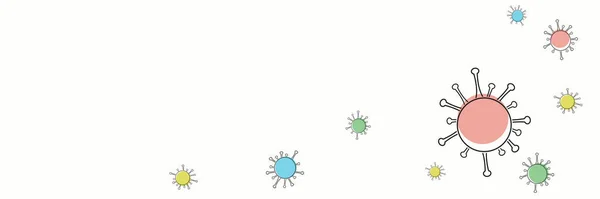 Coronavirus background on the white background. — Stock Photo, Image