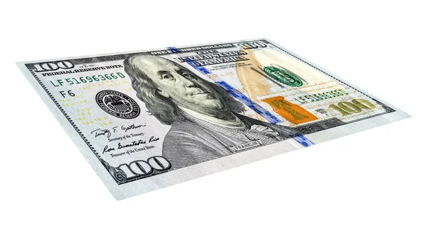 Банкноти доларів. сто американських доларів банкнот — стокове фото