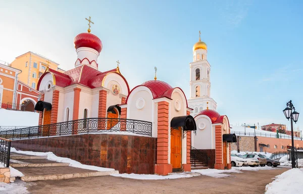 Russian orthodox church. Iversky monastery in Samara, Russia — Stock Photo, Image