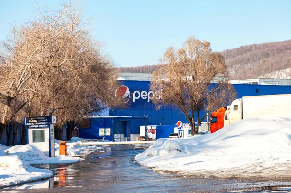 Fabrika, Pepsi Corporation'Samara, Rusya Federasyonu — Stok fotoğraf