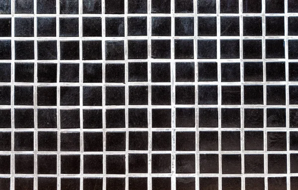Black ceramic colorful tiles mosaic composition pattern backgrou — Stock Photo, Image