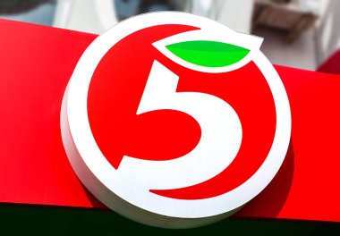 Rusya'nın en büyük perakendeci Pyaterochka logosu