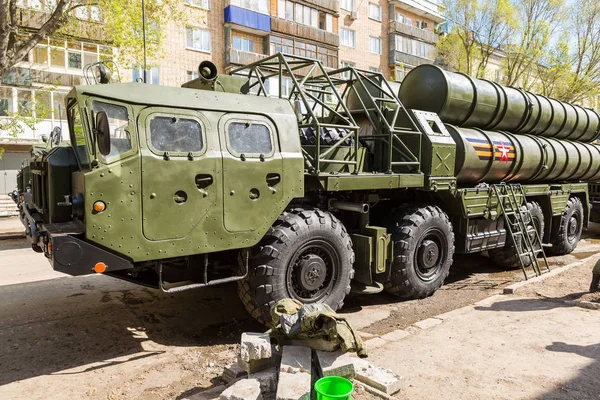 İnci üzerinde (Sam) S-300 Rus uçaksavar füze sistemi Park — Stok fotoğraf