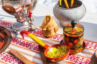 Krep hafta veya anne Rus Halk sanatının farklı ürünler