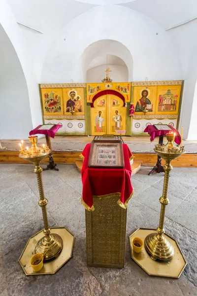 Interior of the Holy Cross Cathedral at the St. George's (Yuriev — Stock Photo, Image