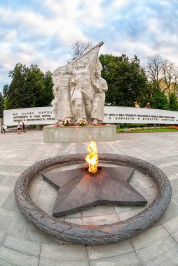 Büyük zaferin bellek karmaşık ebedi ateşe 