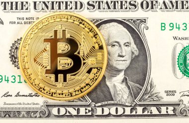 Amerikan Doları bankn yalan Bitcoin Cryptocurrency