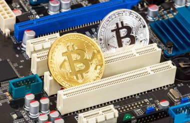 Cryptocurrency elektronik bilgisayar bileşeni üzerinden yalan sikkeleri