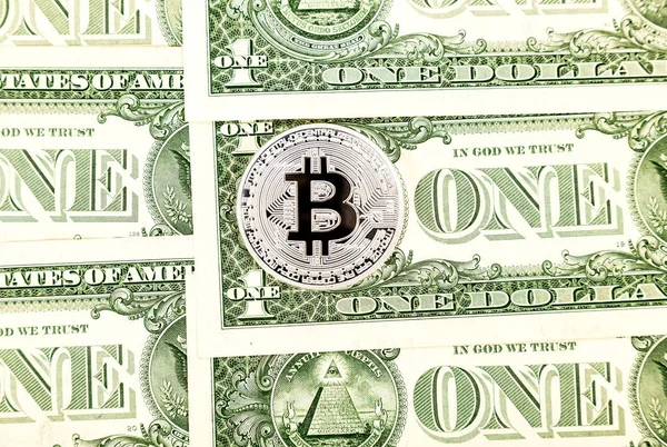 Cryptocurrency Amerikan Doları üzerinde yalan Bitcoin. İş c