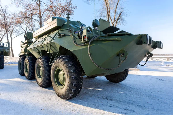 The unified command-staff vehicle R-149MA1 of russian army based — Stock Photo, Image