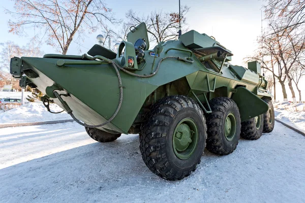 The unified command-staff vehicle R-149MA1 of russian army based — Stock Photo, Image