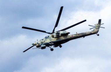 Rus Hava Kuvvetleri Mi-28 Havoc askeri saldırı savaş helikopteri
