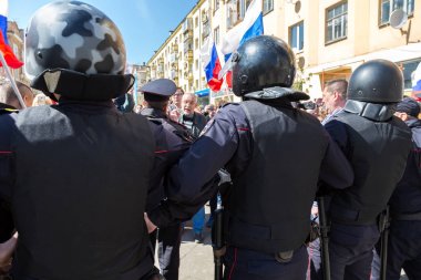 Muhalefet protesto mitingi öncesinde Başkan Vladimir Putin'in ına