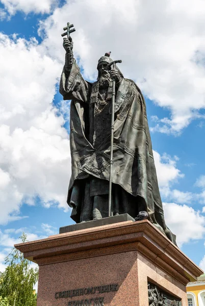 Památník ruského patriarchy svatého Hermogena z Moskvy a všeho — Stock fotografie