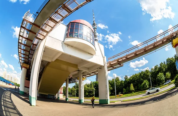 Teletsentr station der Moskauer Schwebebahn — Stockfoto