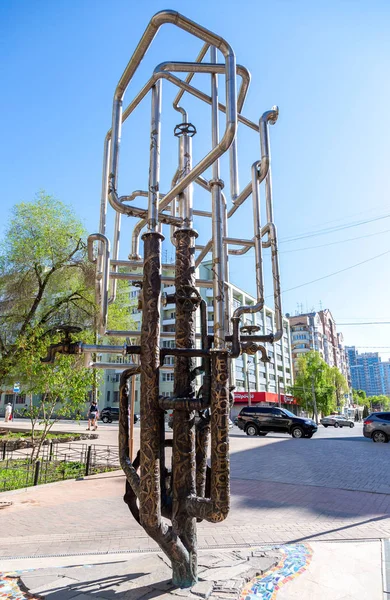 Monument to Samara water supply — Stock Photo, Image