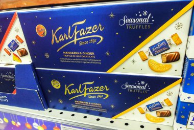 Karl Fazer çikolatası rafta