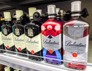 Ballantine's scotch whiskey ready for sale