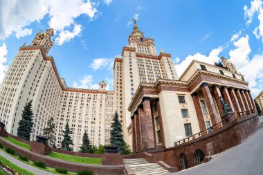 Fisheye view on the  Lomonosov Moscow State University