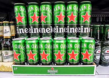 Heineken alcoholic beer ready for sale