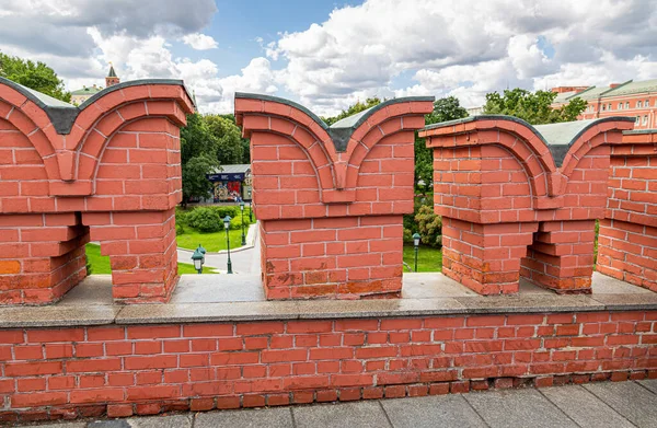 Blick von der Mauer des Moskauer Kreml — Stockfoto