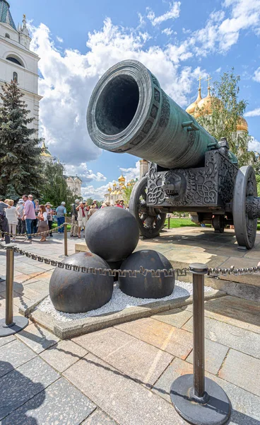 Τσάρος Cannon (Τσάρος-pushka) στο Κρεμλίνο της Μόσχας — Φωτογραφία Αρχείου