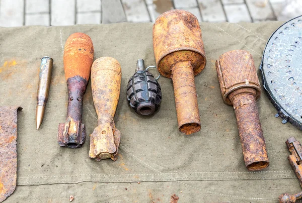 Old Rusty Ammunition Soviet Army Second World War — Stock Photo, Image