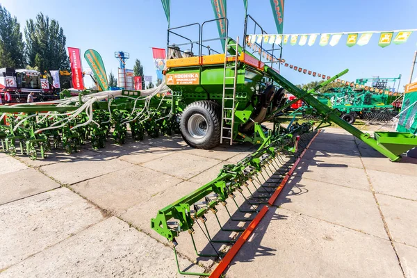 Samara Rusland September 2017 Verschillende Moderne Landbouwmachines Jaarlijkse Wolga Agro — Stockfoto