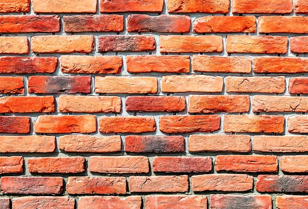 Stara Ściana Czerwonej Cegły Jako Tło Cegły Murowane Szwami — Zdjęcie stockowe