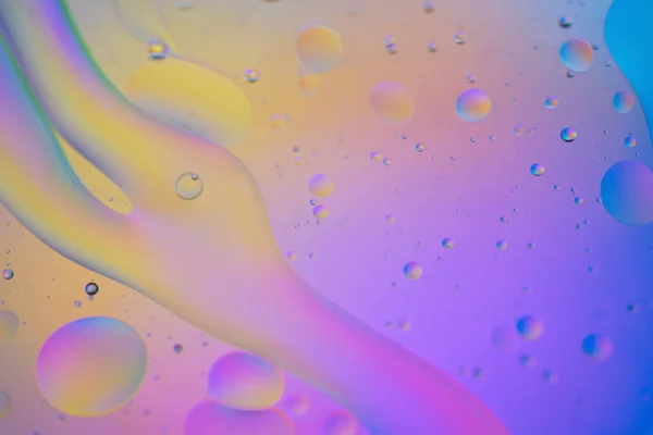 Rainbow abstract defocused background picture made with oil, water and soap — Stock Photo, Image