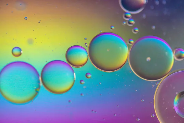 Разноцветная абстрактная фоновая картинка, сделанная из масла, воды и мыла — стоковое фото