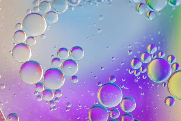 Imagen de fondo abstracta multicolor desenfocada hecha con aceite, agua y jabón — Foto de Stock