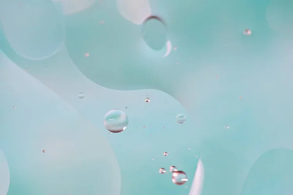 Jasnoniebieski abstrakcyjny obraz tła wykonany z oleju, wody i mydła — Zdjęcie stockowe