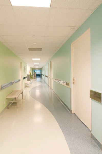 Long corridor in hospital — Stock Photo, Image