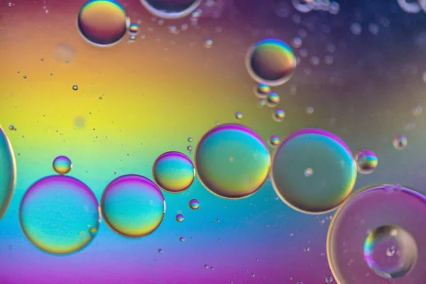 Quadro di sfondo astratto multicolore realizzato con olio, acqua e sapone — Foto Stock