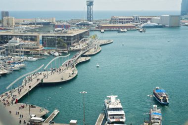 BARCELONA, İspanya - 6 Mayıs 2014: Yukarıdan Barcelona