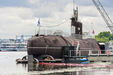  Khimki reservoi adlı Denizaltı Müzesi B-396. Moskova