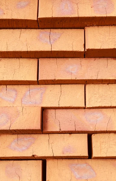 Bricks pile background — Stock Photo, Image