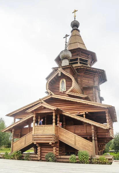 Church of St. Sergius of Radonezh at the waterfall Gremyachiy ke — Stock Photo, Image