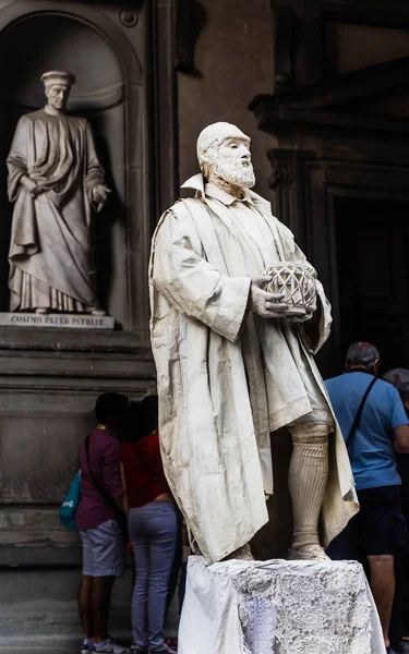 Живі статуї ченцем. Флоренції. Італія — стокове фото