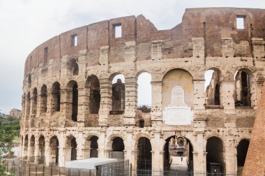 Colosseum taş duvarlar. Roma, İtalya
