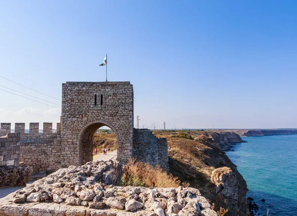 La porta della fortezza medievale di Kaliakra, bulgaro — Foto Stock