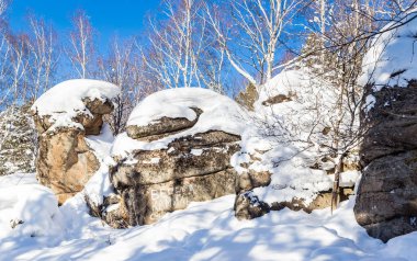 4 kız kardeşim kayalar. Mount Tserkovka. Resort Belokurikha, altay, 