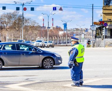 Trafik polisi hizmet Müfettiş. Moskova