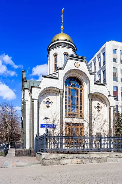 Iglesia-Capilla del Icono de la Madre de Dios de Kazán. Moscú — Foto de Stock