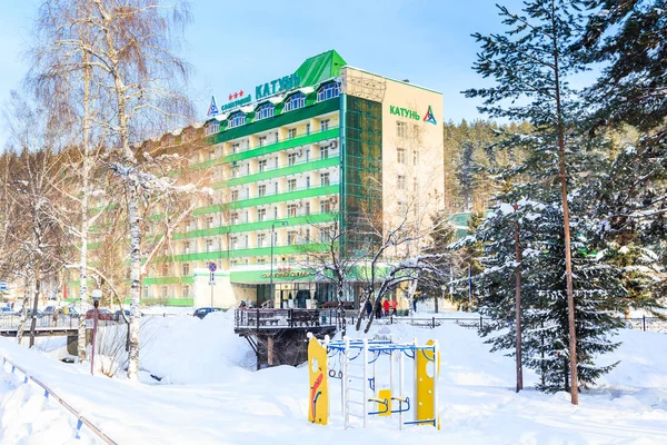 Sanatoryum "Katun". Resort Belokurikha. Altay, Rusya Federasyonu — Stok fotoğraf