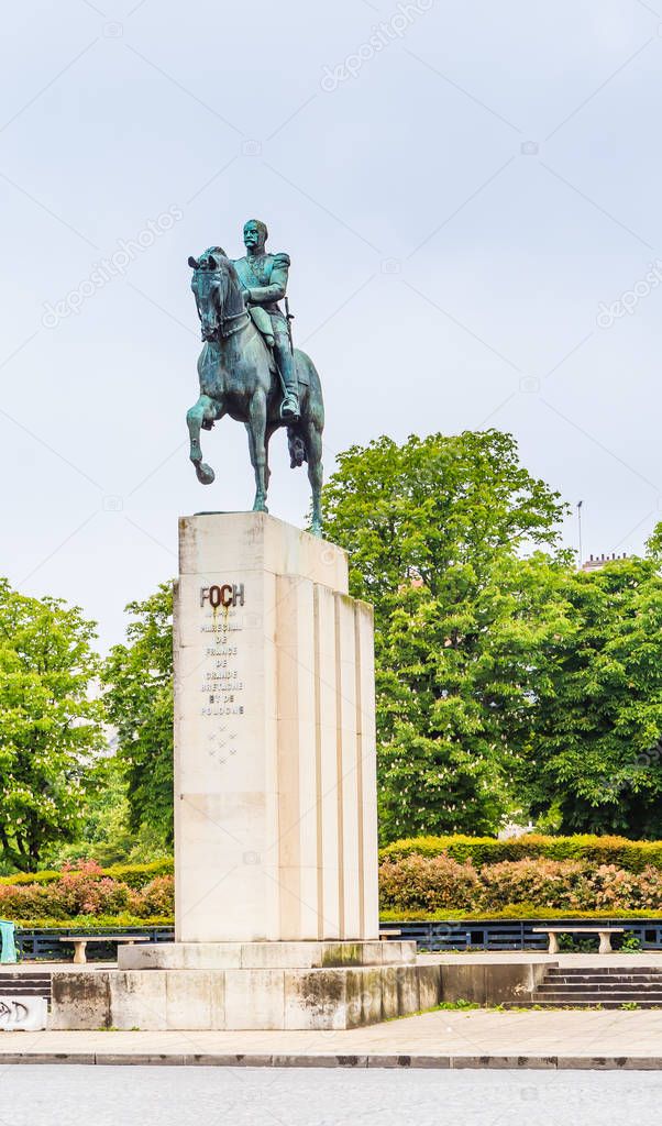 Monument to Marshal Ferdinand Fosh. Paris. France.