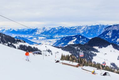 Kayak Merkezi Soll, Tyrol, Avusturya eteklerinde