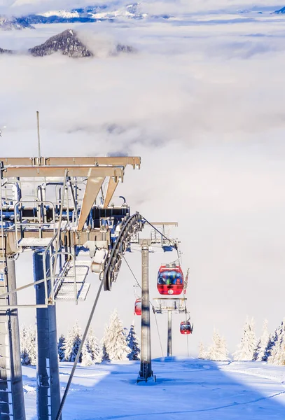 El ascensor en la estación de esquí de Soll, Tirol, Austria — Foto de Stock