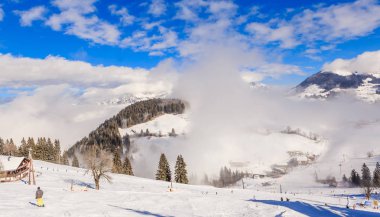 Kayak Merkezi Soll, Tyrol, Avusturya eteklerinde